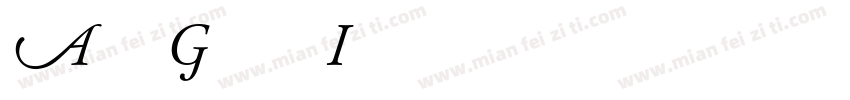 Adobe Garamond Itali字体转换